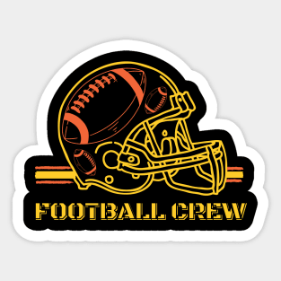 Vintage football crew Sticker